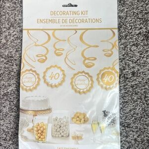 Gold Birthday Decorating Kit
